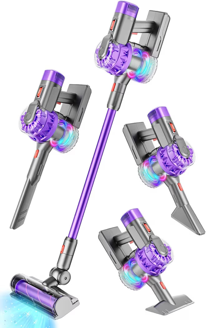 4-in-1 Toy Kids Vacuum That Works with Suction, Electric Toy Toddler Vacuum Cleaner for Children ... | Amazon (US)