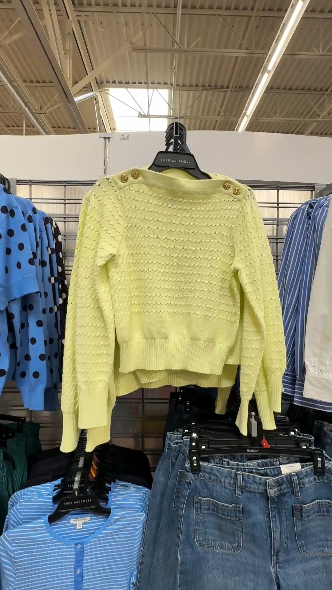 Walmart new arrival, sweater gold button shoulders 

#LTKootd