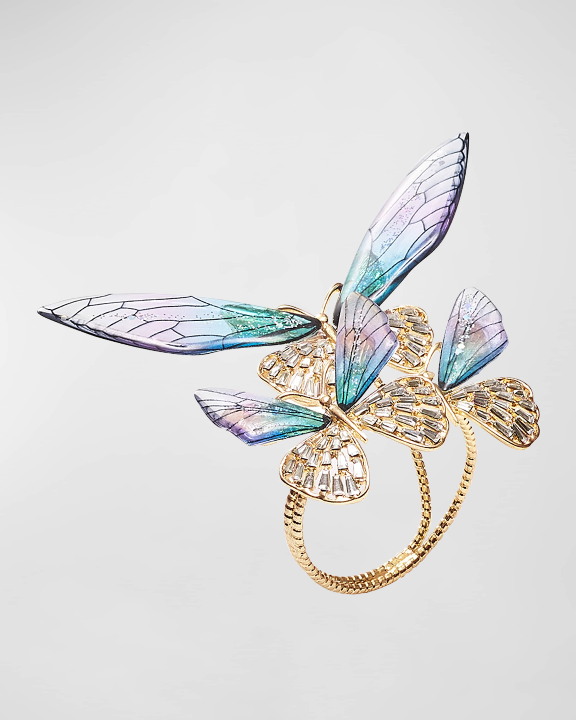 Flutter Napkin Rings, Set of 4 | Horchow