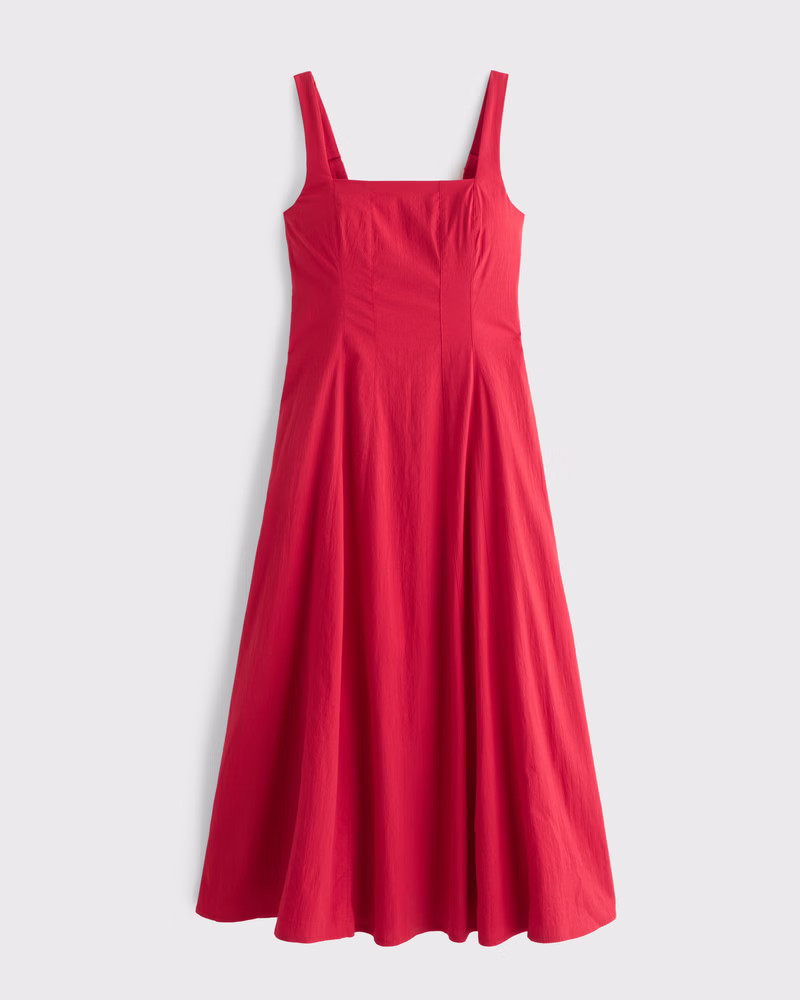 Women's The A&F Mila Midi Dress | Women's Dresses & Jumpsuits | Abercrombie.com | Abercrombie & Fitch (US)