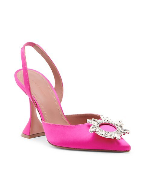 Begum Embellished Satin Slingback Pumps | Saks Fifth Avenue