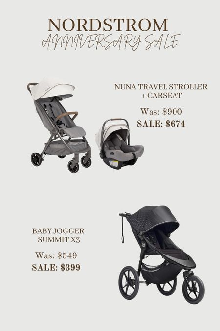 Nuna travel system, and baby jogger on sale at Nordstrom until Sunday! baby shower gift, baby registry

#LTKbaby #LTKxNSale #LTKFind