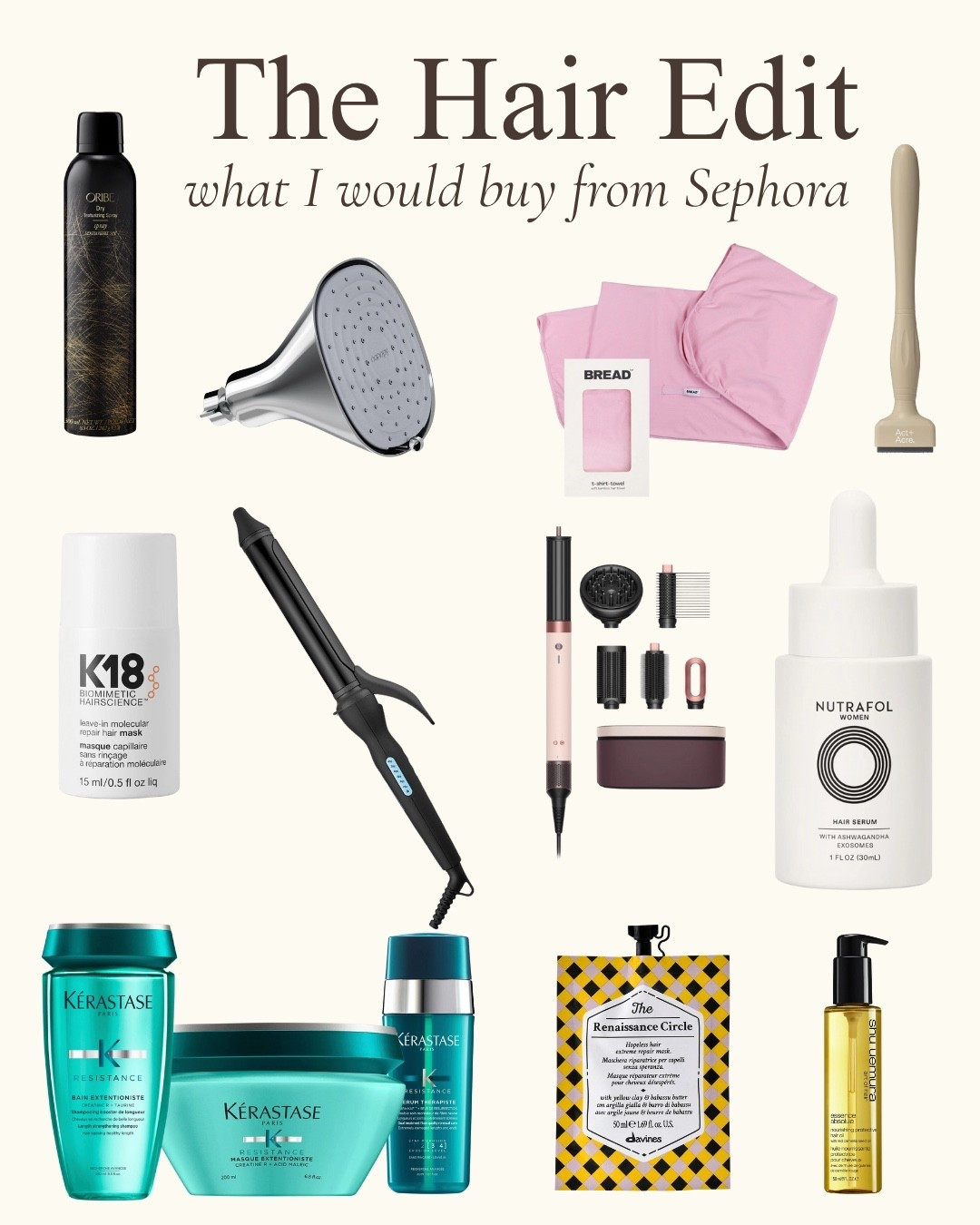 I’m going to be fully transparent, I do hair so I don’t typically shop at Sephora for my hair care but if you asked me the products and tools you could buy there that would give you healthier fuller hair, these are my top recs from scalp health to nourishing your ends. I’ve worked with every one of these brands before and if you can be consistent you will see results— don’t sleep on the shower head filter it will make all of your other products work the way they’re meant to 

#LTKGiftGuide #LTKSaleAlert #LTKBeauty