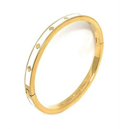 Kate Spade New York Spot The Spade Hinged Bangle Bracelet White | Walmart (US)