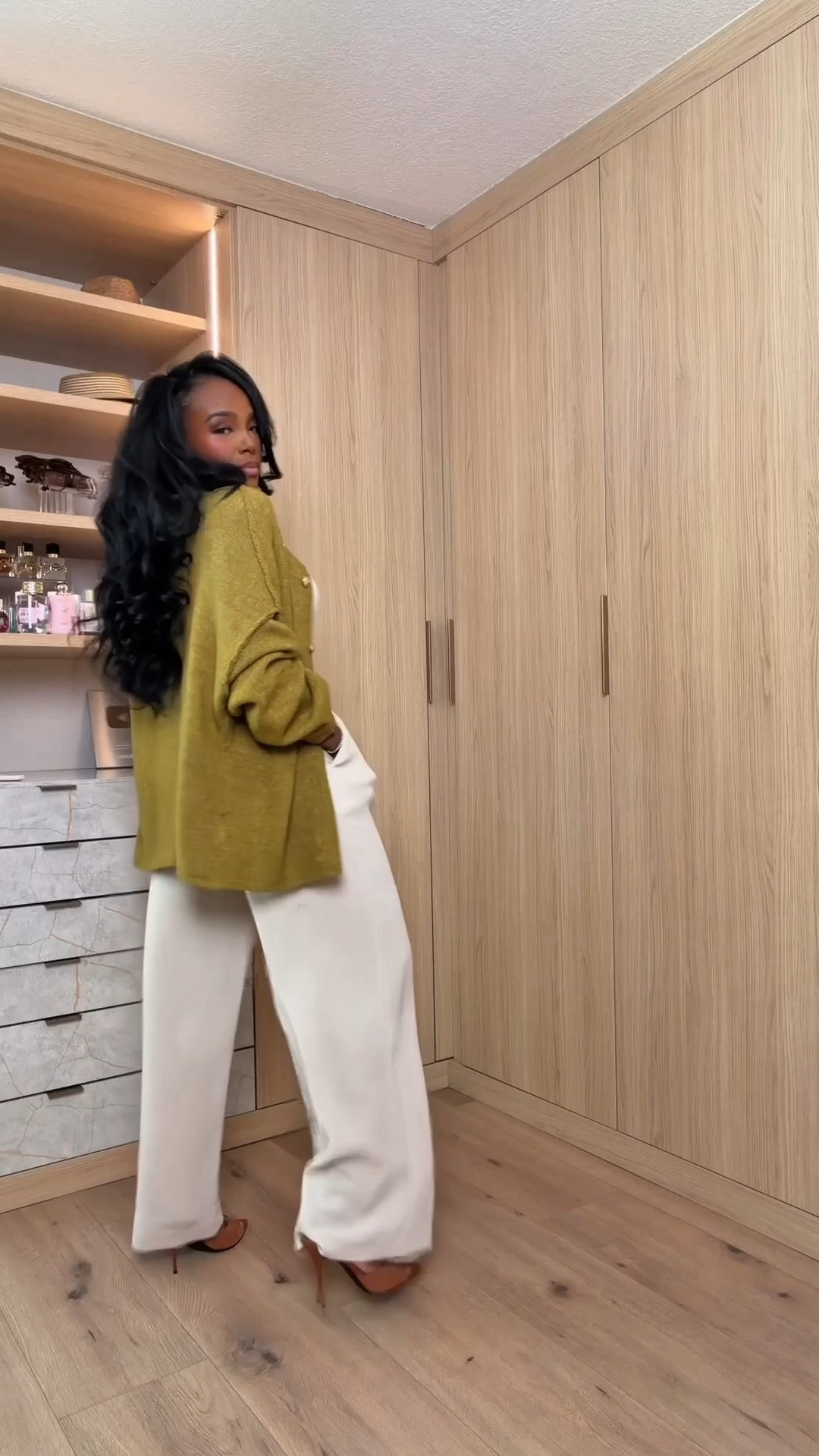Scroll to shop! ✨ Everything from this look is linked below. 👇🏽

Fashion solution: want your work pants to feel less corporate and more FASHION? Pair wide-leg trousers with an unexpected pop of color. 🤌🏽 The olive blazer + crisp white pants gives you that polished, expensive-looking vibe without feeling like a basic office outfit.

how to style wide leg trousers, white trousers outfit, olive green blazer outfit, workwear outfit women, elevated office outfit, business casual women, chic work outfit, petite workwear, curvy work outfit, fall workwear women, blazer and trousers outfit, expensive looking outfit, polished outfit ideas, fashion solutions for women, kirasfashionfinds

Wearing: Size Small/4 | 5’4” | 140 lbs | 34D-27-40

Download the FREE LTK app & follow @kirasfashionfinds to shop all my daily finds.

#LTKPetite #LTKWorkwear #LTKSeasonal

#LTKWorkwear #LTKPetite #LTKMidsize