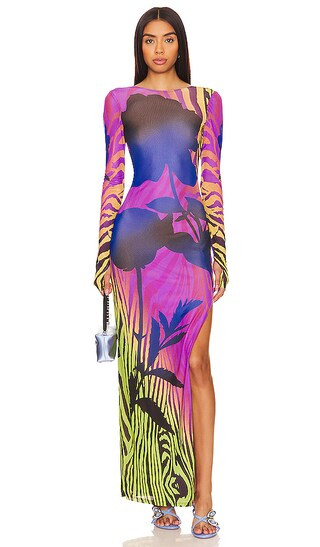 Nettie Dress in Zebra Rose | Revolve Clothing (Global)