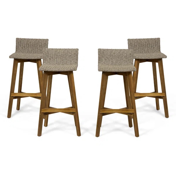 Oxendine Outdoor 30.75'' Bar Stool | Wayfair North America
