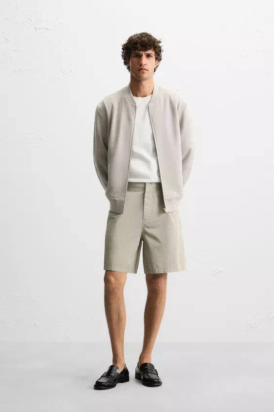 FAUX SUEDE BOMBER JACKET | Zara US