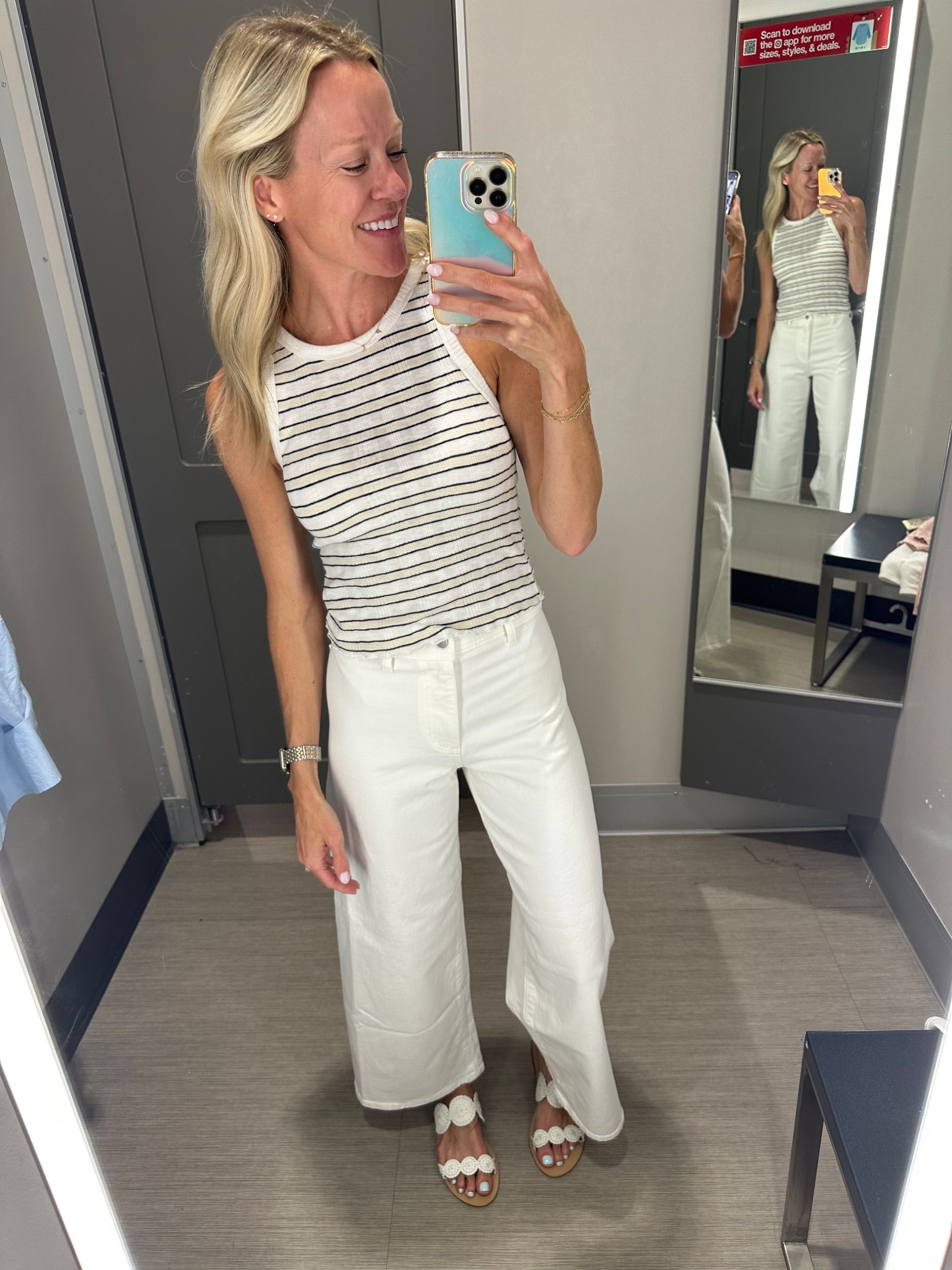 Loving this cropped tank paired with my fav wide leg denim that’s under $30! 
Tank- size small
Jeans- size 2 

#LTKStyleTip #LTKFindsUnder50