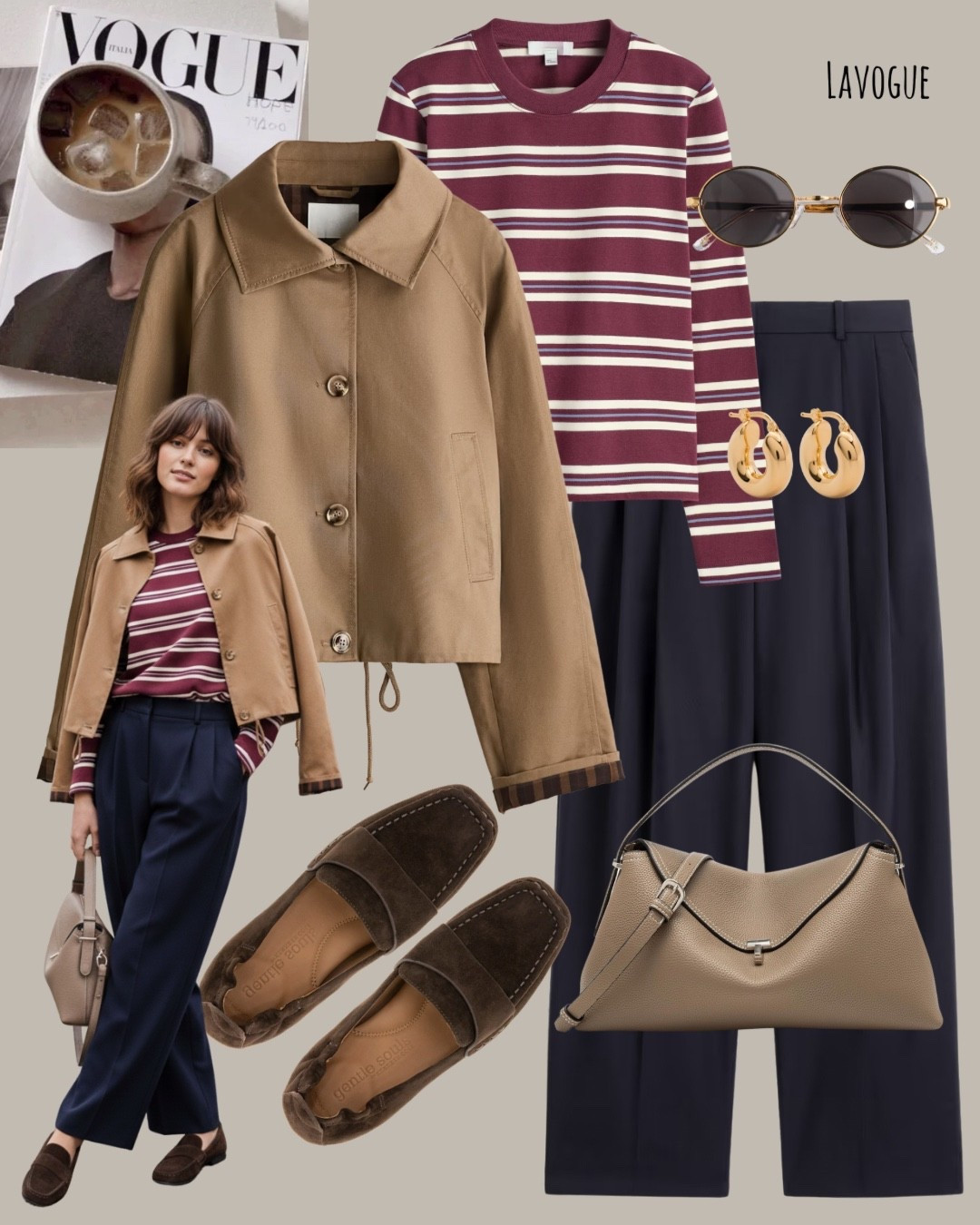A dark beige twill jacket over a burgundy striped tee adds the perfect contrast, paired with navy trousers for a polished base. Finished with brown loafers and a taupe bag to keep the look classic and cohesive. Easy, elevated, and perfect for everyday. ✨

Shop Below 👇🏼 


#LTKootd #LTKWorkwear #LTKSeasonal