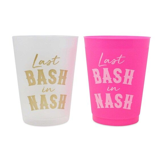 Nashville Bachelorette Party Cups (15 Pack) | Nash Bash Bachelorette Party Favors | 16 oz. Reusab... | Etsy (US)