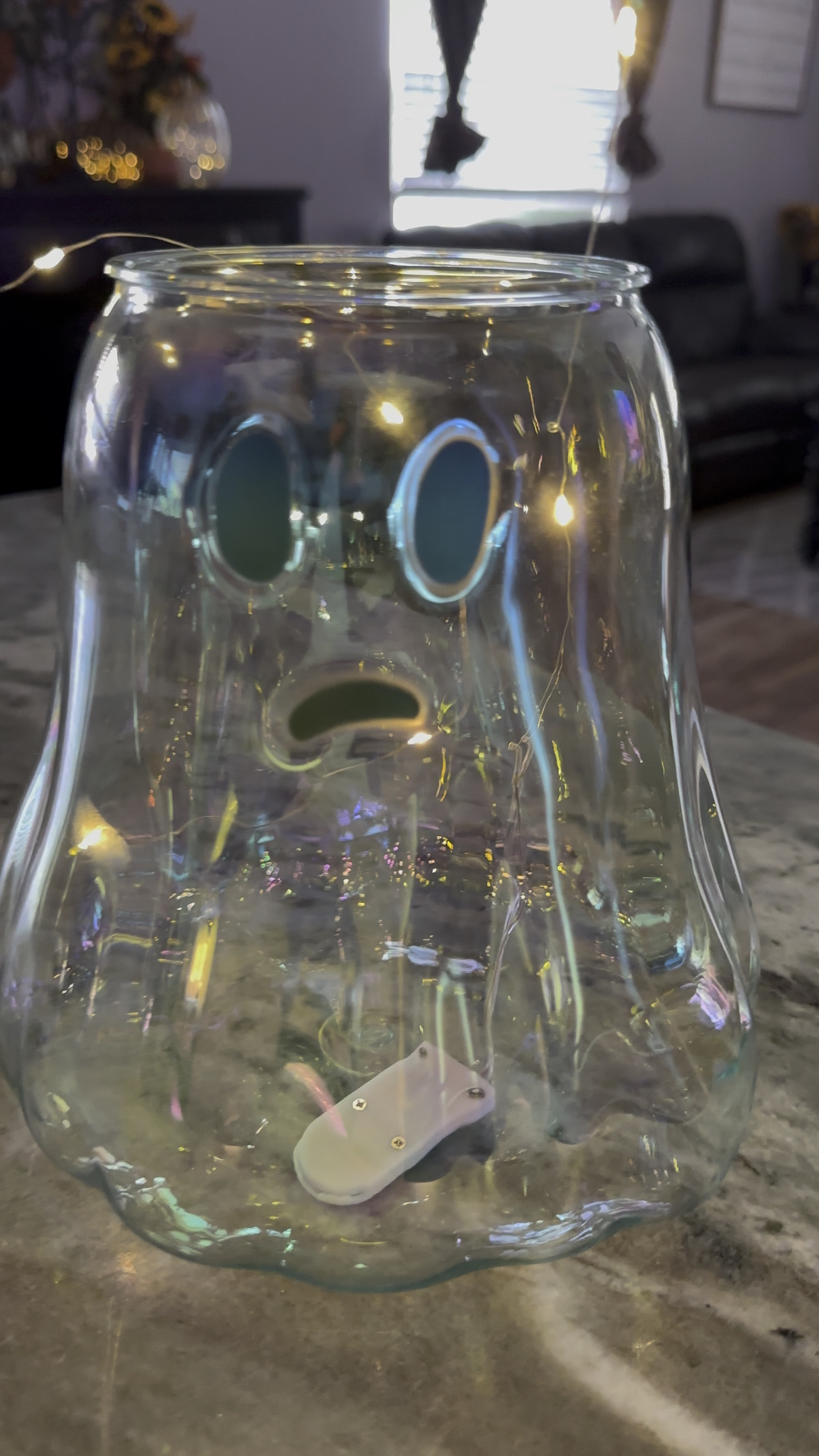 Viral Walmart $7 pumpkin arrives. Added fairy led lights and she’s a beaut!! Ordering more asap! 

#LTKSeasonal #LTKSaleAlert #LTKFallSale