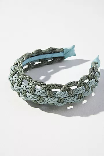 Vegan Leather Braided Headband | Anthropologie (US)