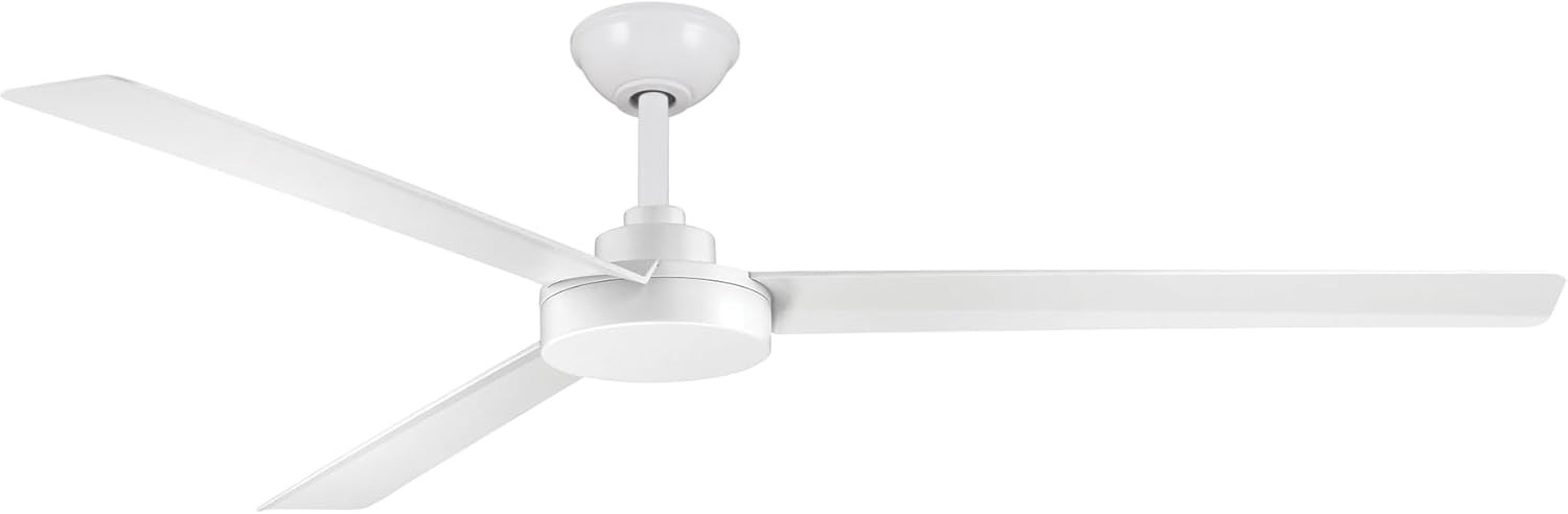 Minka Aire F624-WHF Roto XL 62" 3-Blades Ceiling Fan in Flat White Finish with Flat White Blades | Amazon (US)