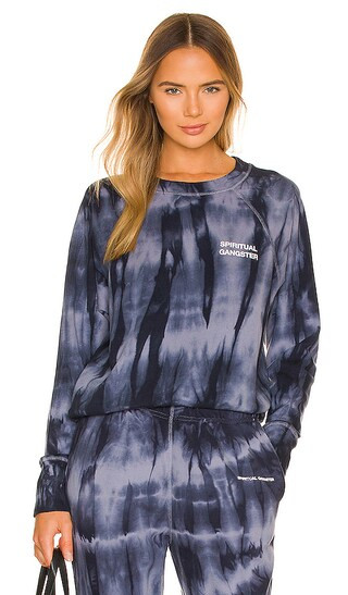 SG Bridget Raglan Pullover in Steel Tie Dye | Revolve Clothing (Global)