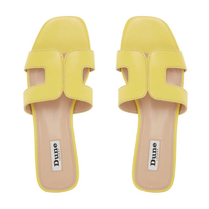 LOUPE - Smart Slider Sandal - yellow | Dune London | Dune (EU)