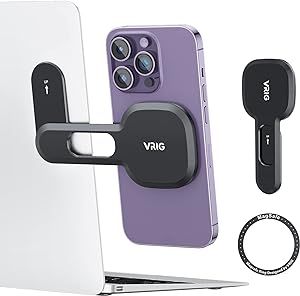 VRIG MG-10 Magnetic Phone Holder for Laptop Designed for iPhone 14/13 / 12 Series MagSafe, Adjust... | Amazon (US)