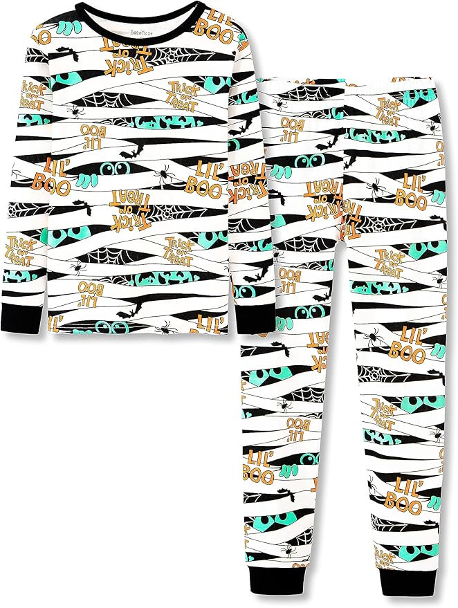 Sleepover Pajama Set for Girls Tie Dye Cotton Snug-fit Long Sleeve PJ Size 4T-14 | Amazon (US)