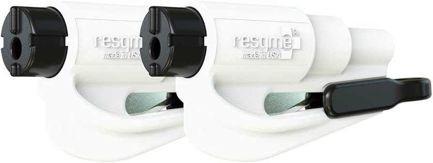 resqme, The Original Car Escape Tool, Made in USA, Emergency Seat Belt Cutter and Window Breaker,... | Amazon (US)