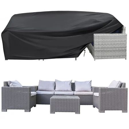 Outdoor Furniture Covers Waterproof KING DO WAY 600D Extra Large Patio Furniture Set Table Covers... | Walmart (US)