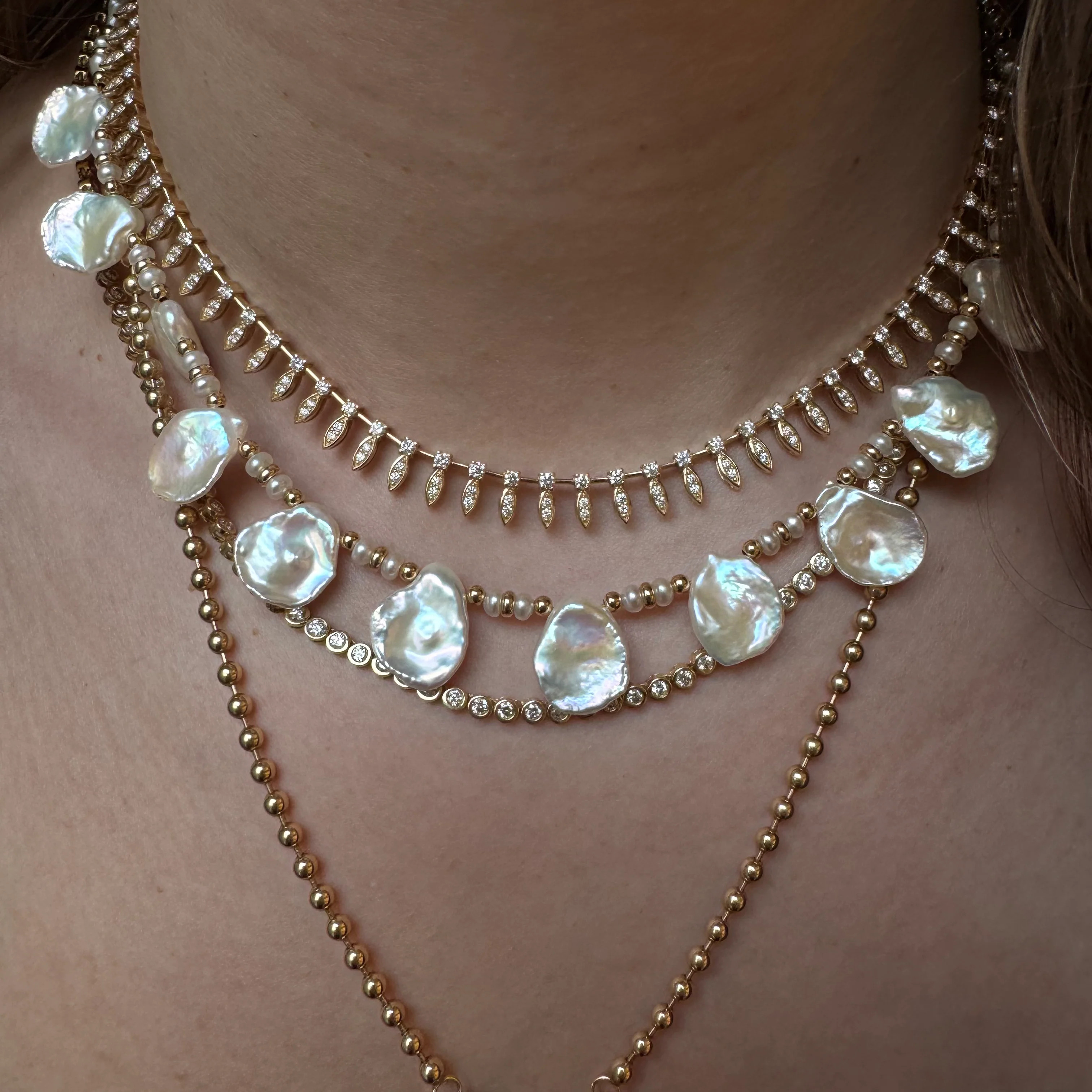 PEARL PETAL NECKLACE – SHAKTI | SHAKTI JEWELRY