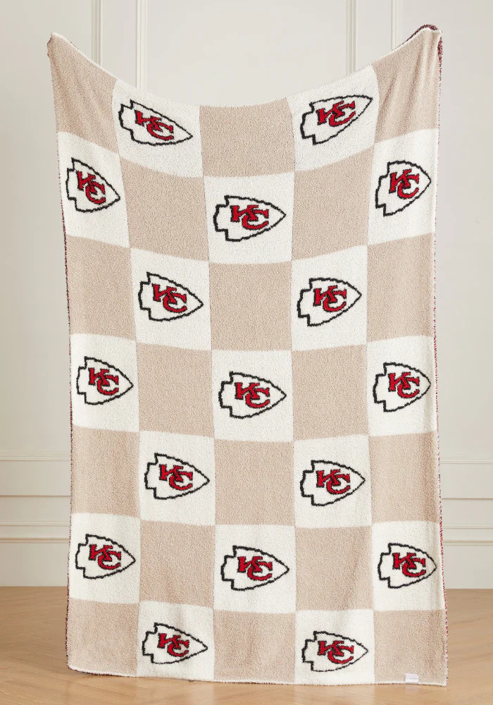 NFL Buttery Blanket- Neutral Check- All 32 Teams Offered! | The Styled Collection