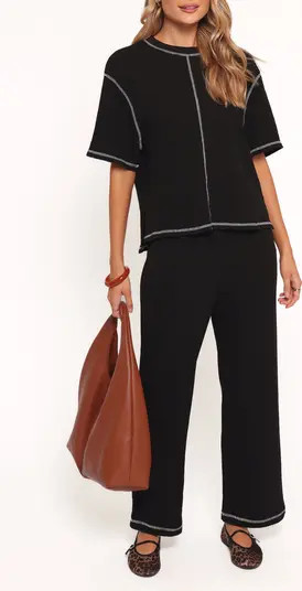 Petal & Pup Angler Short Sleeve Sweatshirt & Pants Set | Nordstrom | Nordstrom