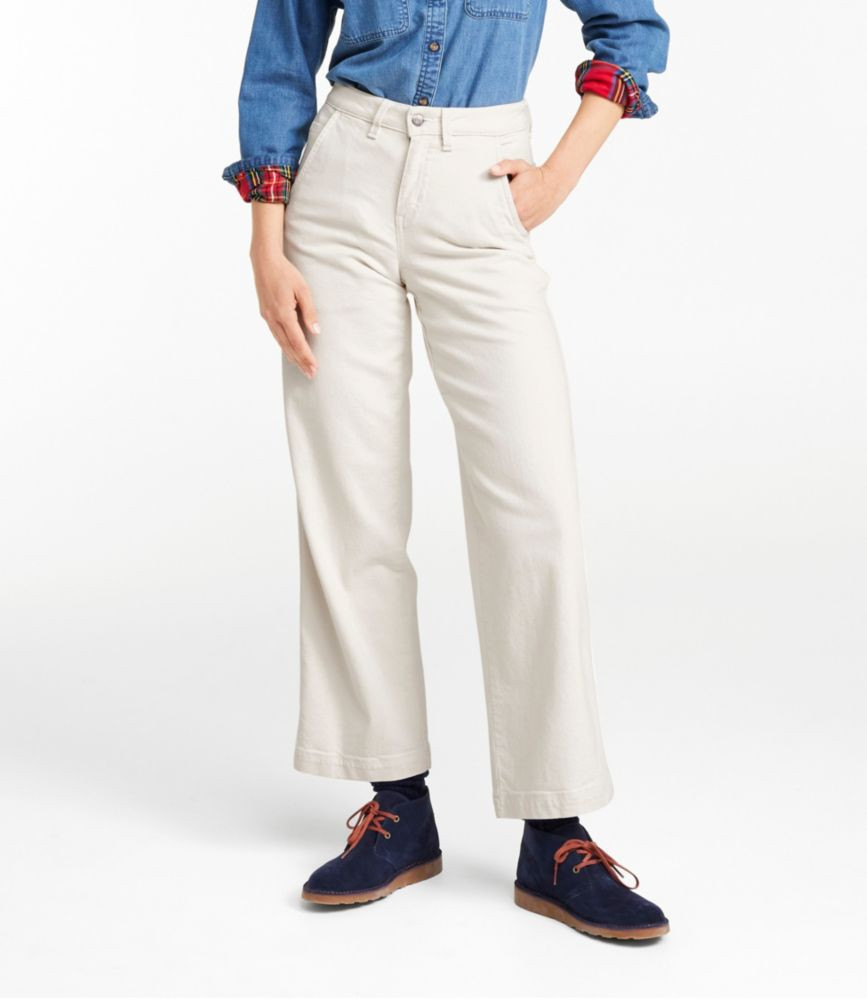 Women's 207 Vintage Jeans, High-Rise Wide-Leg Colors Natural 2, Denim L.L.Bean | L.L. Bean