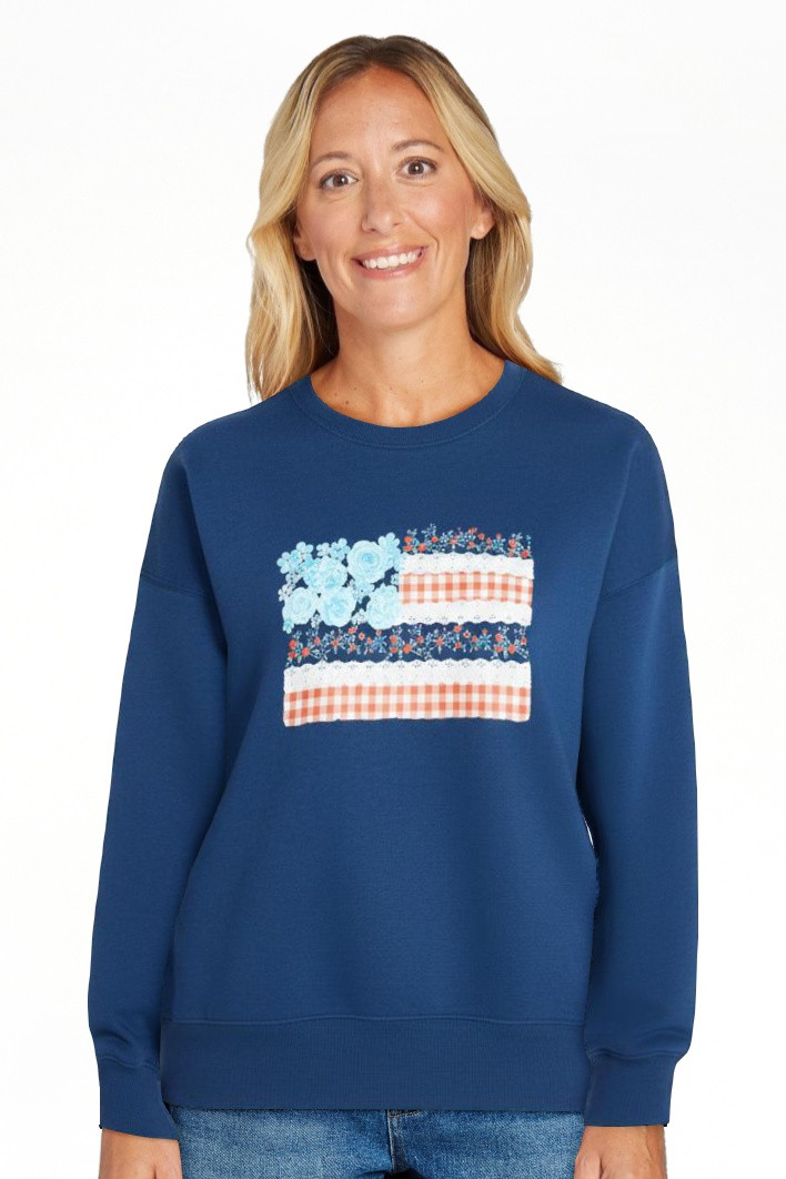 No Boundaries Boxy Americana Sweatshirt with Long Sleeves, Women's XXS-4X | Walmart (US)