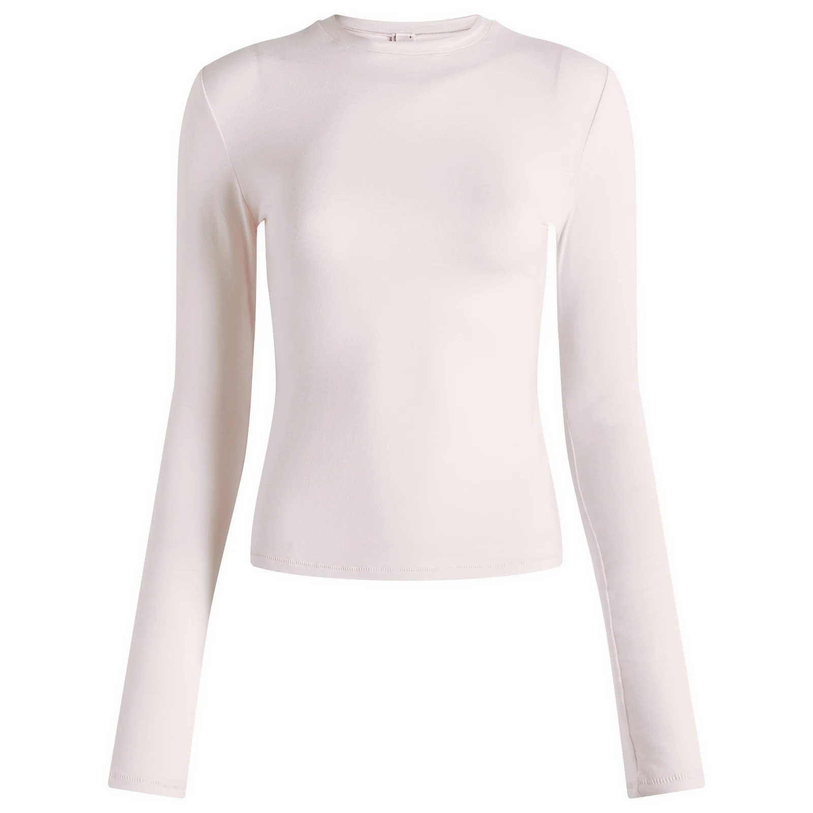 SKIMS Women's Cotton Jersey Long Sleeve T-Shirt in Barely Pink, Size X-Large | END. Clothing