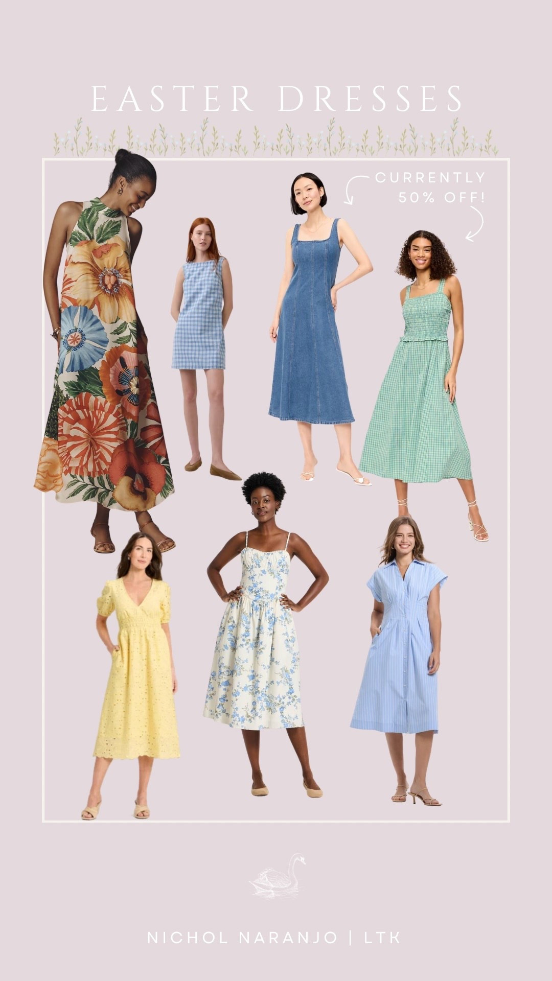 Easter is just around the corner so here are a few last-minute dress ideas for your holiday plans! 🪻🐇

#LTKSeasonal #LTKSaleAlert