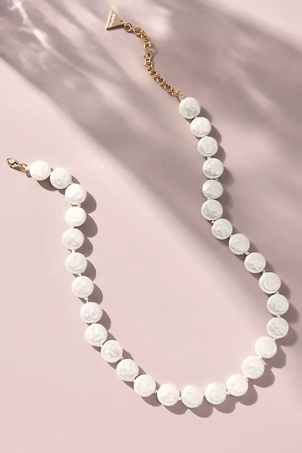 Flat Pearl Strand Necklace | Anthropologie (US)