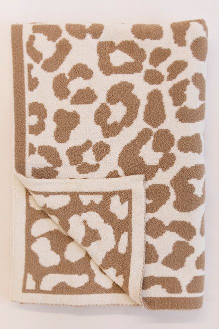 Keep You Warm Blanket Beige Animal Print  PRE-ORDER | The Pink Lily Boutique