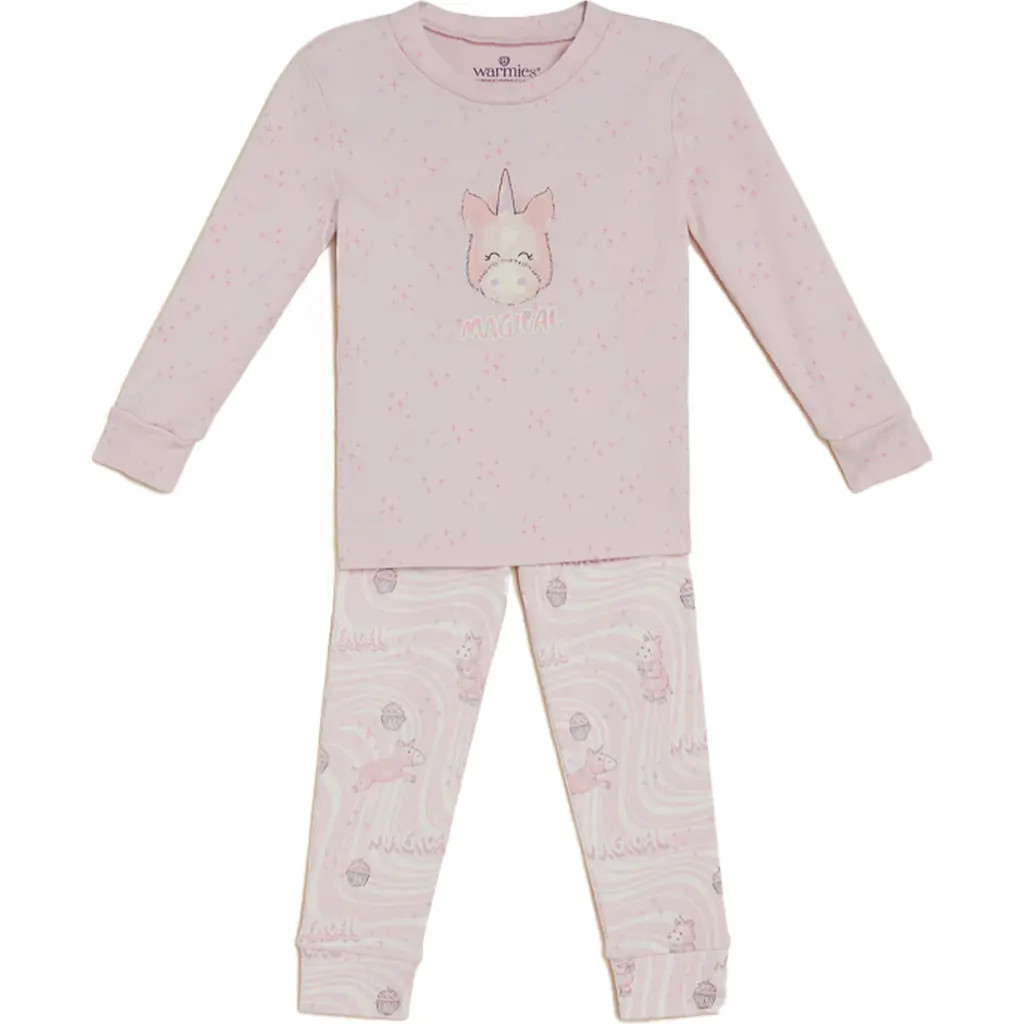 Warmies Unicorn PJ Set in Multi Color at Nordstrom, Size 4T | Nordstrom