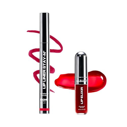 Sacheu Lip Liner STAY-N Peel Off Lip Stain — Long Lasting Waterproof Lip Tint with Hyaluronic Acid & Vitamin E — Transfer Proof Matte Finish, Vegan & Cruelty-Free (RED-Y OR NOT) | Amazon (US)