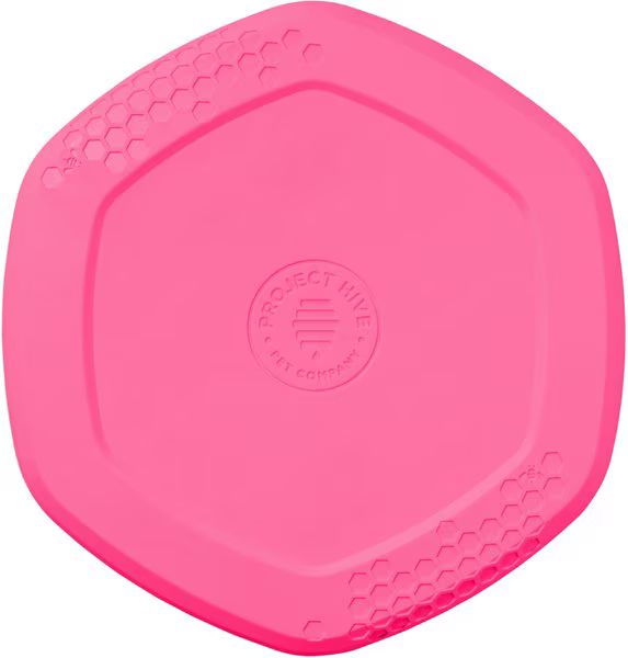 Project Hive Pet Company Hive Wild Berry Scented Disc & Lick Mat Dog Toy, Pink | Chewy.com