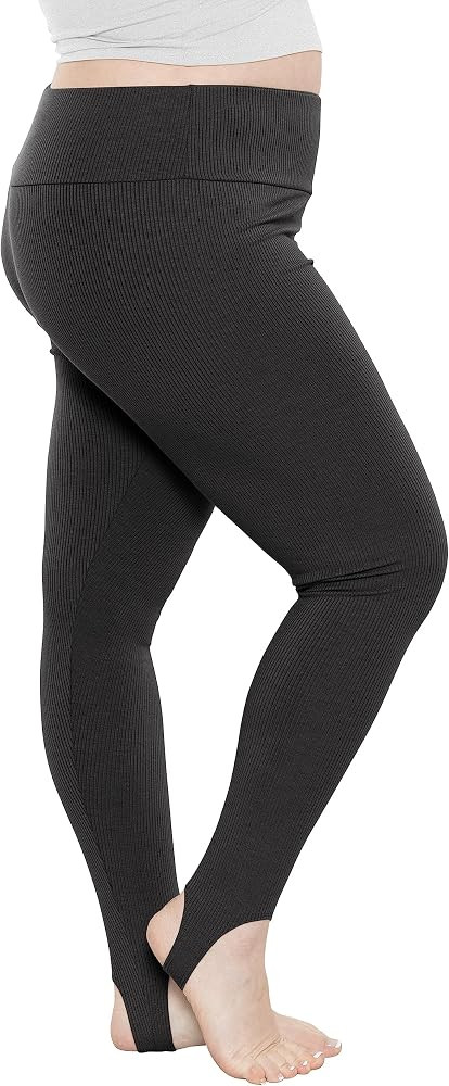 STRETCH IS COMFORT Oh So Soft High Waist Stirrup Leggings, Lightweight and Durable, Multiple Colo... | Amazon (US)