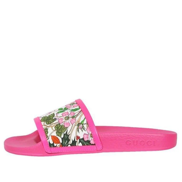 (WMNS) Gucci Pursuit Pool Slide 'Pink Floral' 551440-9ZI40-9095 | KICKS CREW