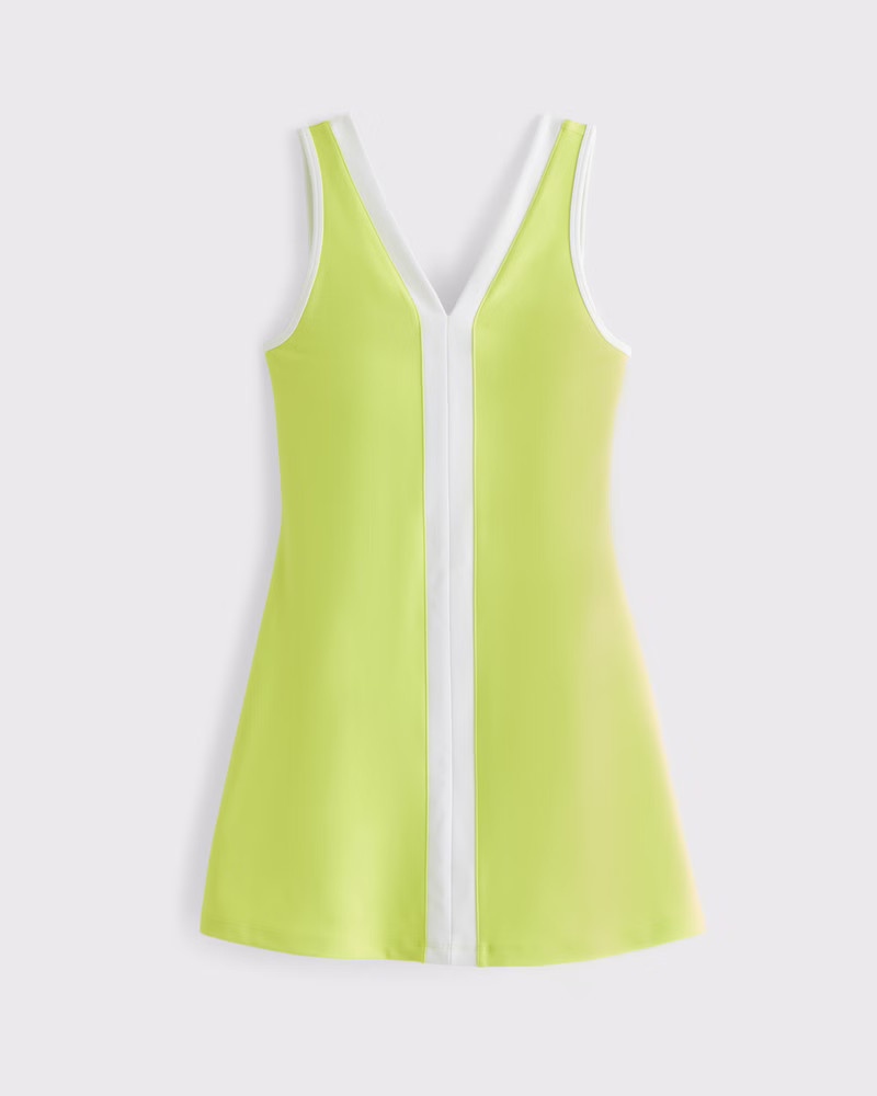 YPB sculptLUX V-Neck Mini Dress | Abercrombie & Fitch (US)