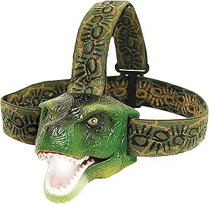 The Original DinoBryte LED Headlamp - T-Rex Dinosaur Head Lamp for Kids | Dinosaur Toy Headlight ... | Amazon (US)
