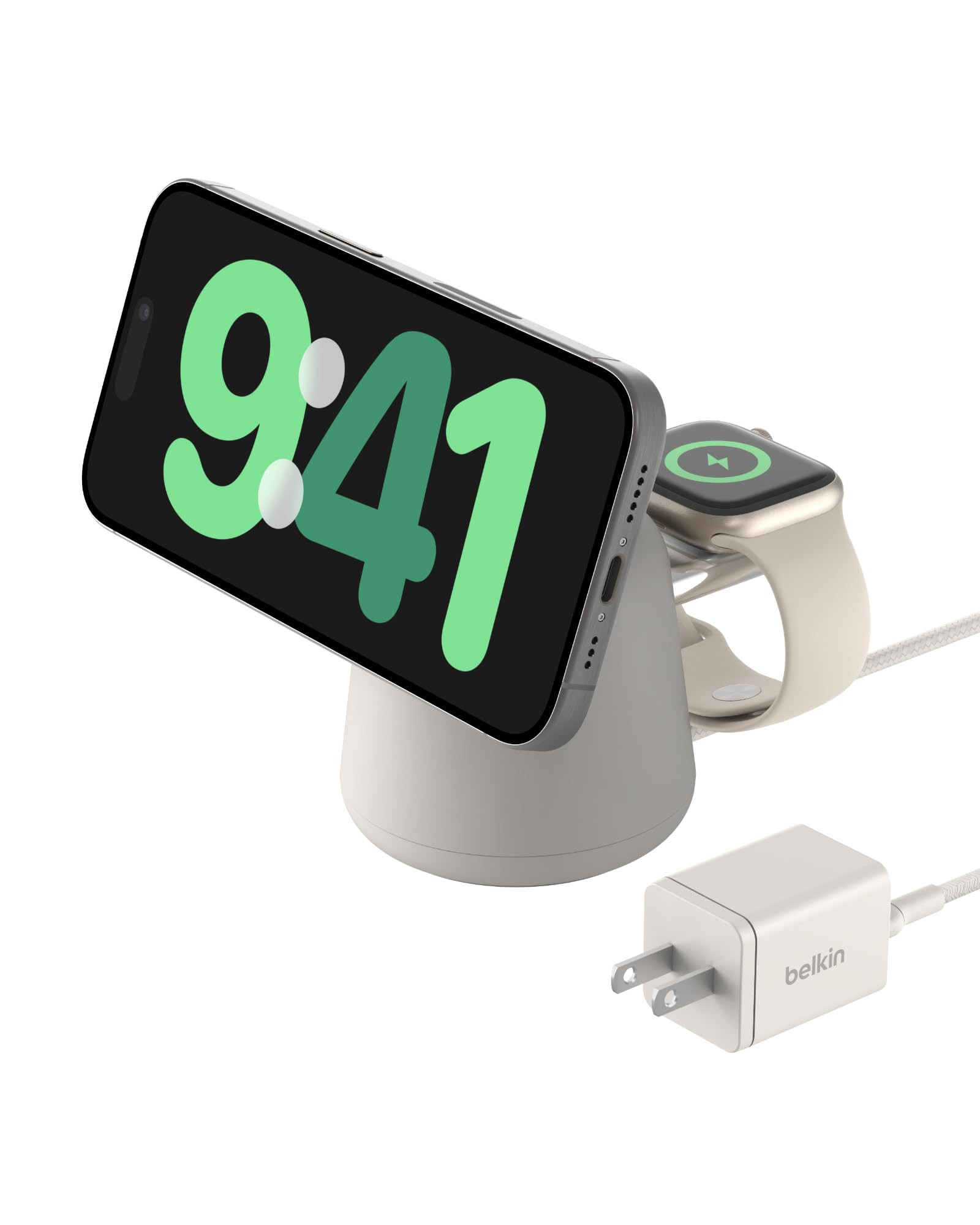 Belkin 2-in-1 MagSafe Wireless Charging Dock 15W Fast Charge iPhone Charger Compatible with iPhon... | Amazon (US)