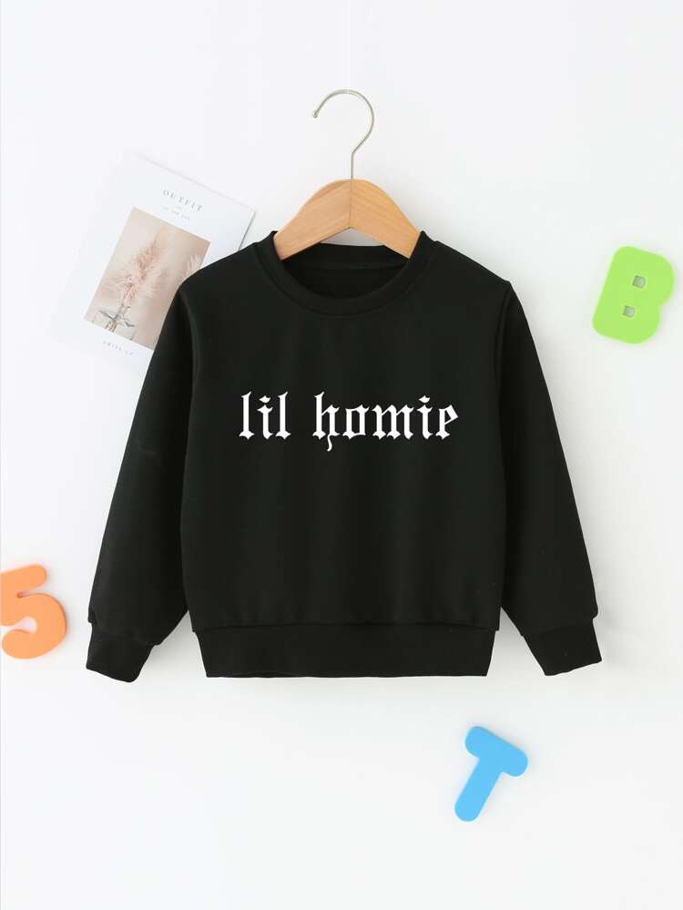 Toddler Boys Letter Graphic Sweatshirt | SHEIN