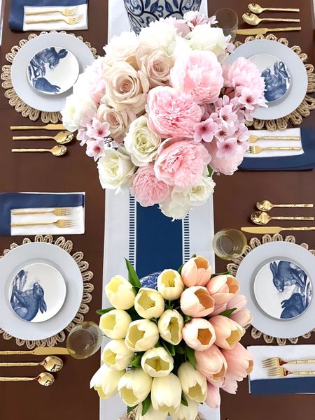 Spring table | spring decor | Easter table | blue and white plates | spring plates | bunny decor | early spring | Easter decorations | Easter decor | home decor | classic home | modern home | coastal home | preppy style | southern home | southern charm | southern living | spring decorations | spring style | spring 
  
 


#LTKSeasonal #LTKstyletip  #LTKfindsunder50 #LTKfindsunder100 #LTKmidsize #LTKhome #LTKparties #LTKU