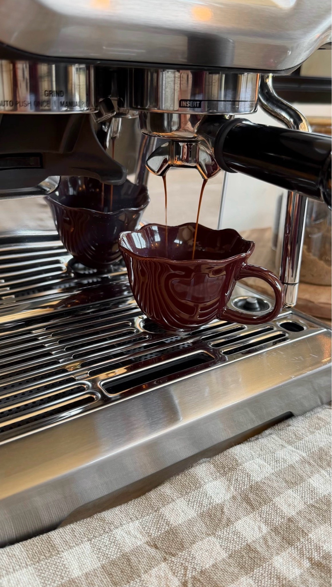 Burgundy espresso cup!!! 🍂☕️