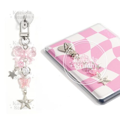 Kaciola Charm Chains for Kindle, Pink Bow Butterfly Pendant Cute E-reader Phone Charm Bracelets Accessories Gift for Reader Booklovers Women Men, Charms Compatible for Kindle/E-Reader/Phone (B05) | Amazon (US)
