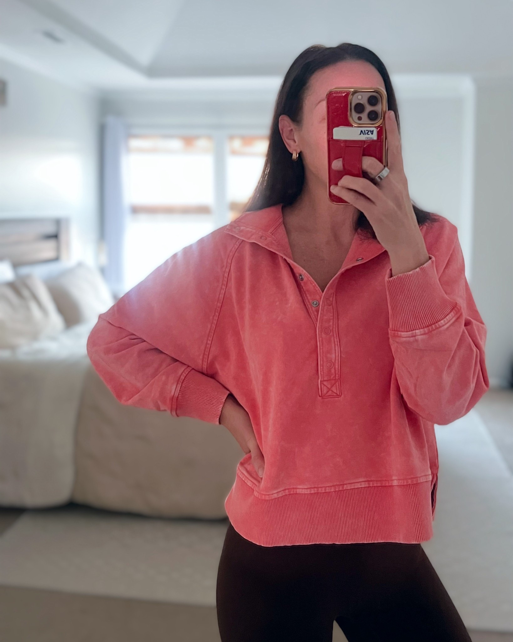 TFW the shirt I've been watching goes on sale! This color is so pretty and I love the length

Wearing size small 

#LTKootd #LTKSaleAlert #LTKgrwm