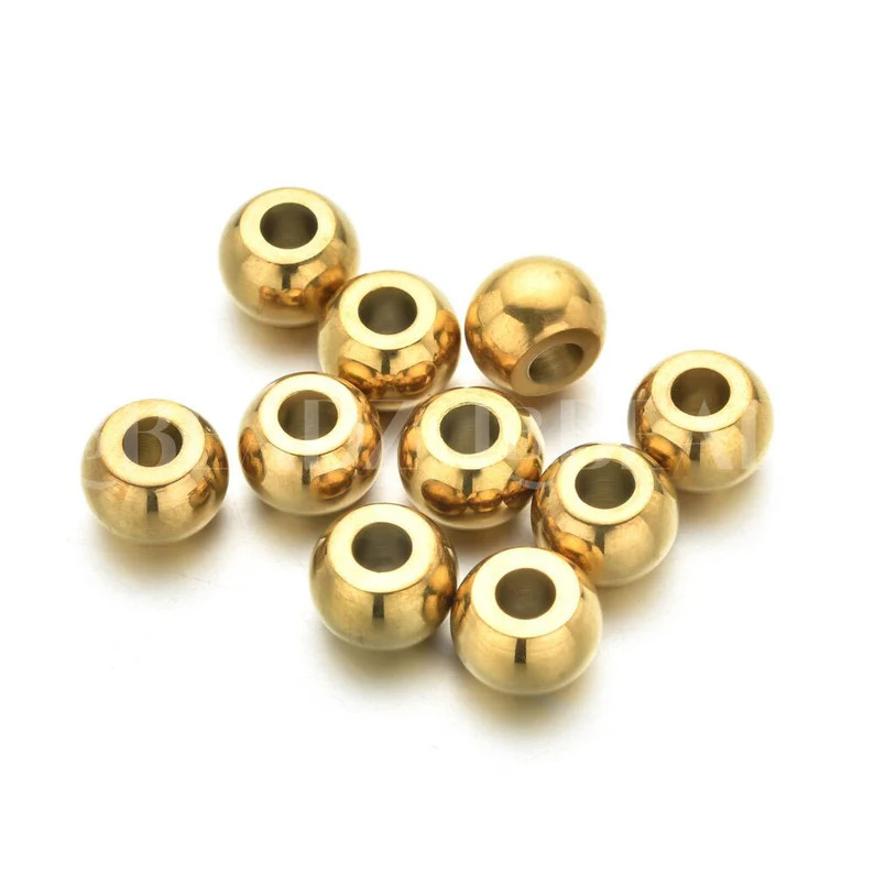 Gold Plated Forte Bead Satin Rondelle • Jewelry Add Ons • 3mm Hole • Jewelry Making - Etsy ... | Etsy (US)