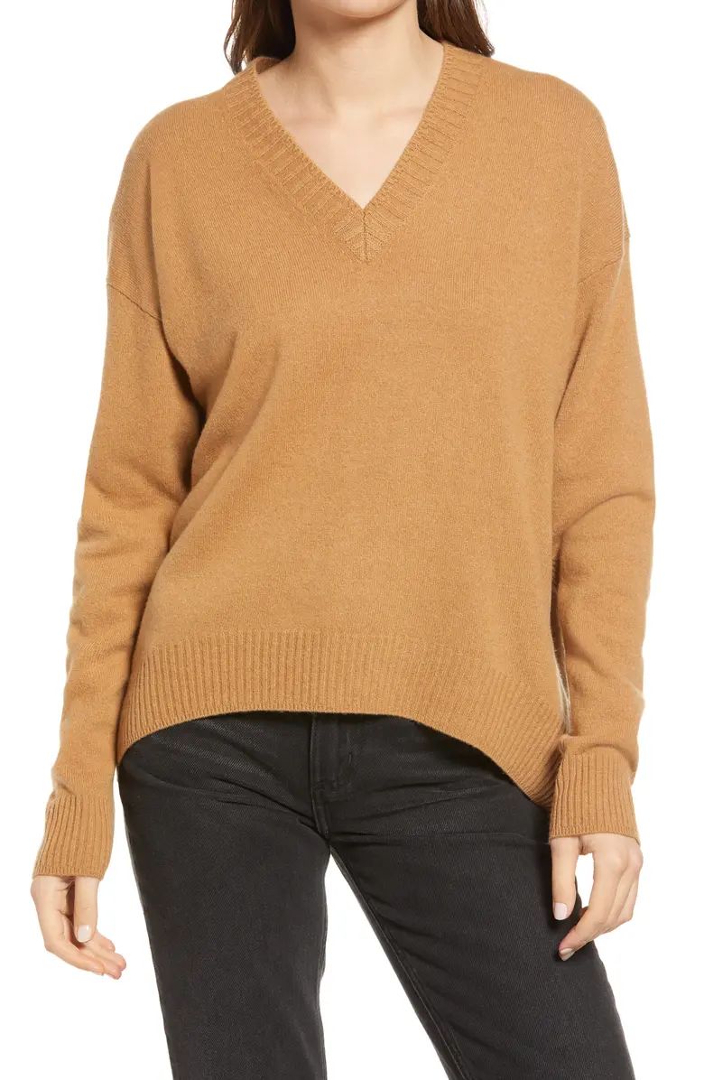 Ivana Cashmere & Wool V-Neck Sweater | Nordstrom