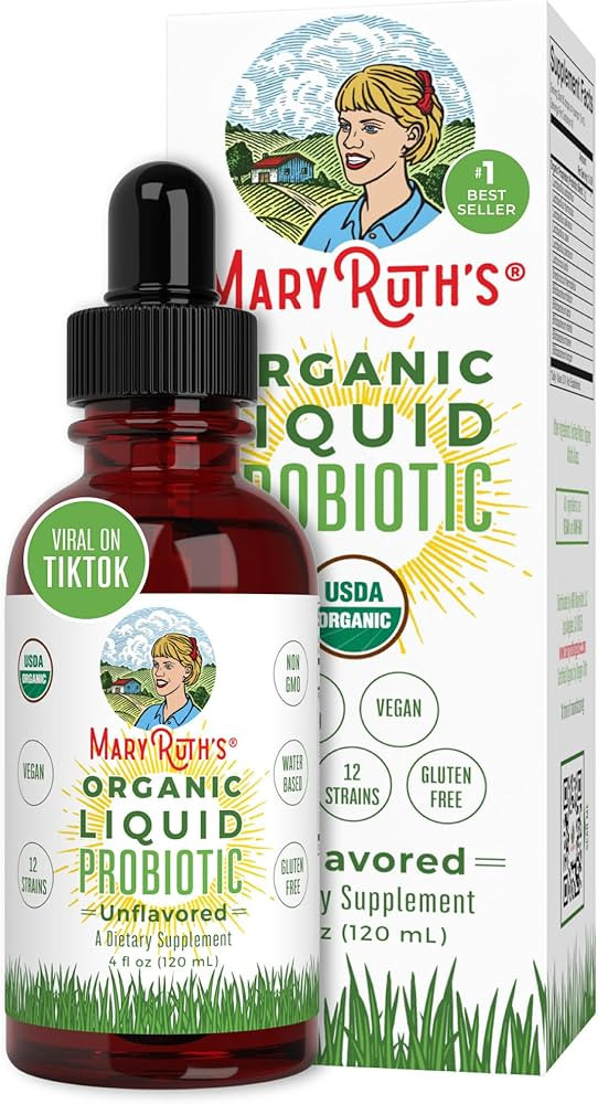 MaryRuth's USDA Organic Liquid Probiotics | Improves Immune Function for Men | Women & Kids | 12 ... | Amazon (US)