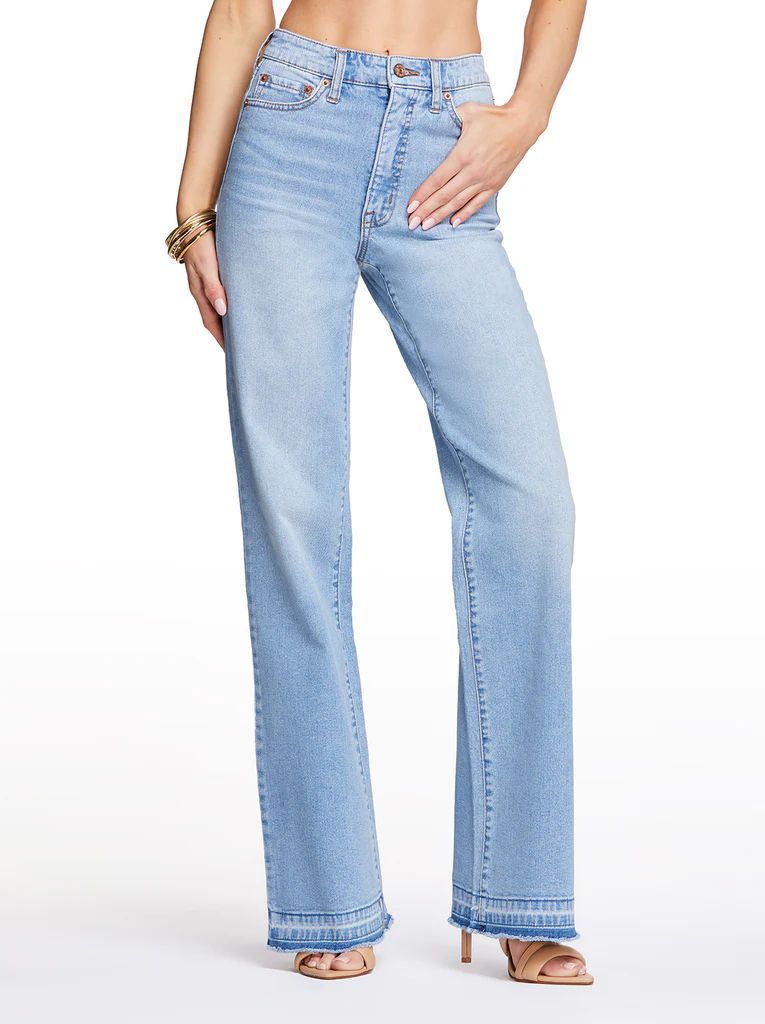 Tease High Rise Wide Leg Jeans in Perfect Day | Jessica Simpson E Commerce